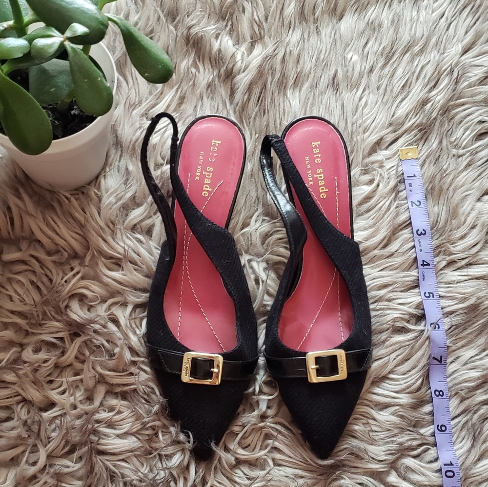 Kate Spade NY Tweed Slingback Heels